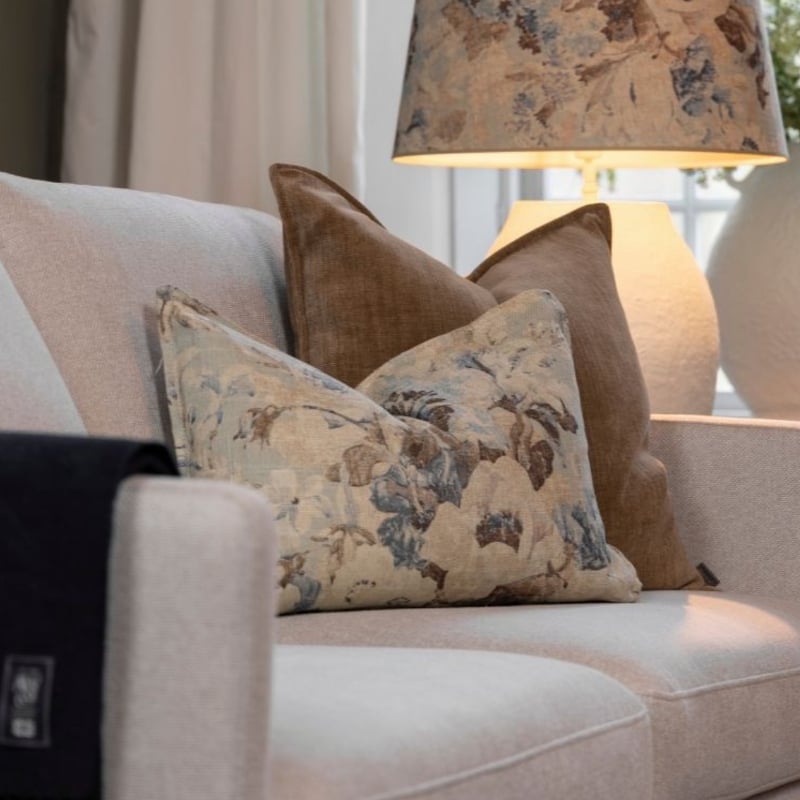 Rosewood Blue Flower Cushion Cover 40x60 Artwood 