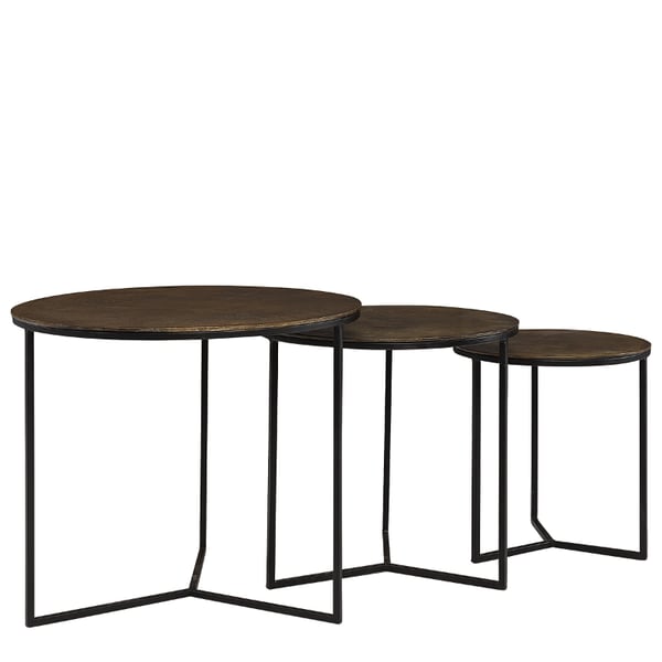 Juno Side Table 3-set vintage brass Artwood