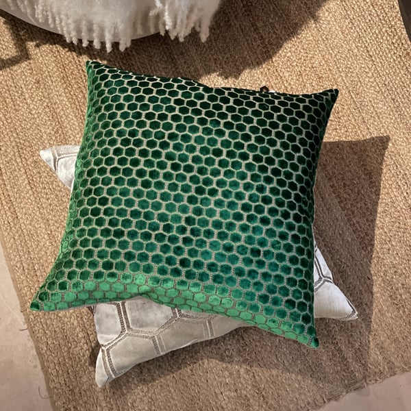 Jabot Cushion Cover 50x50 emerald 