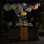 Vaaleanvihreä aurinkokennolyhty Mandela Lampshade 28Ø, Lumiz — kuva 3