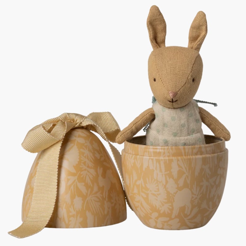 Pääsiäismuna pienellä pupulla keltainen, Maileg