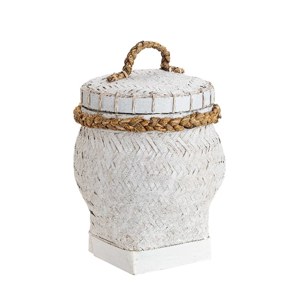 Davao Snake Basket S white Artwood