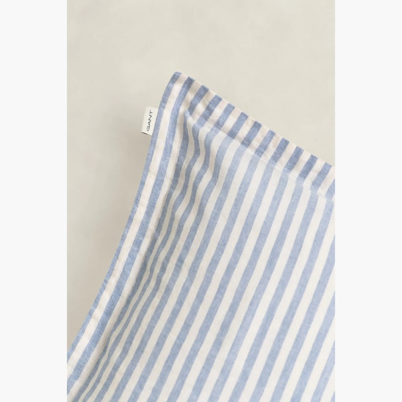 Raidallinen Cotton Linen Stripe tyynyliina faded denim 50X60, Gant — kuva 2