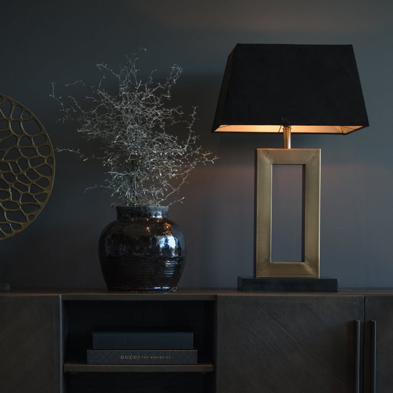 Arezzo Table Lamp Brass Artwood