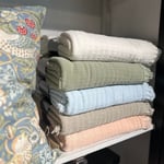 Torkkupeitto Vanly 130x180 cm, vaaleanpunainen, Haomy — kuva 2