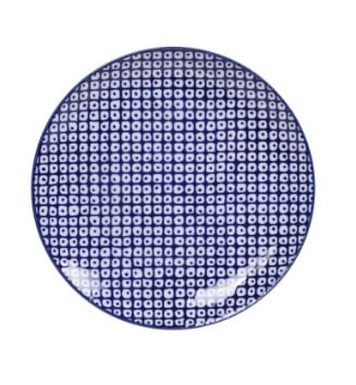 Nippon Blue Plate 20,6 cm Raindrop Tokyo Design Studio