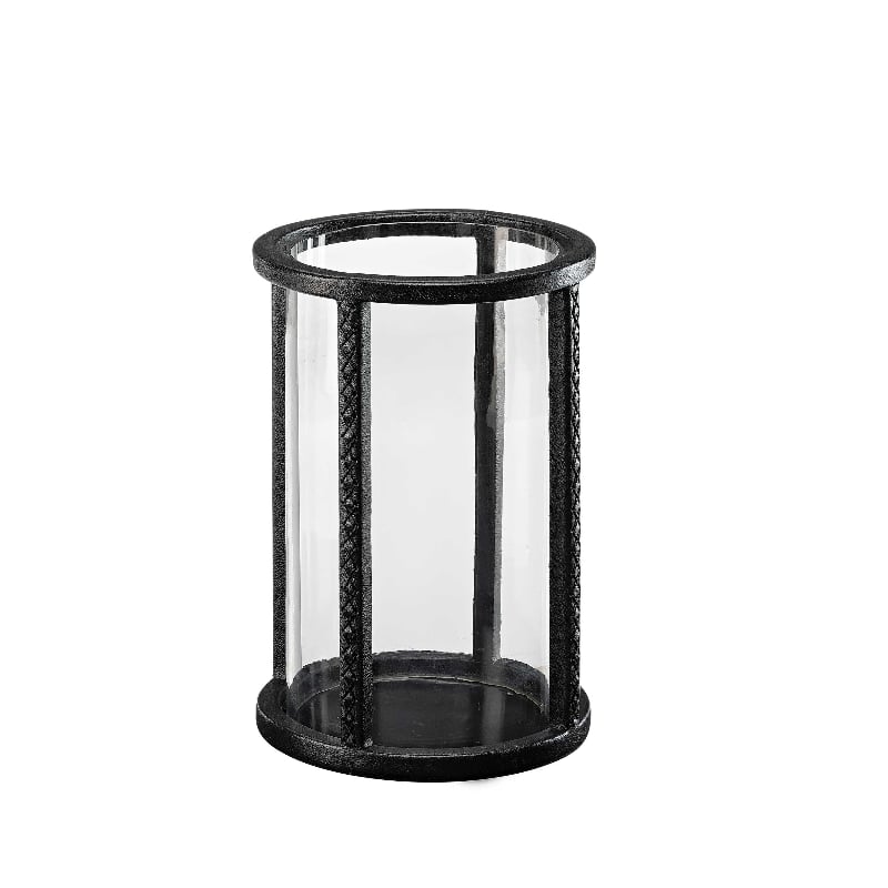 Mendoza Lantern L Leather black Artwood