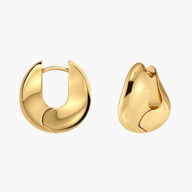 Azura Hoops L Gold korvakorut, Edblad