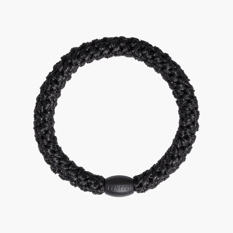 Kknekki black glitter hiuslenkki