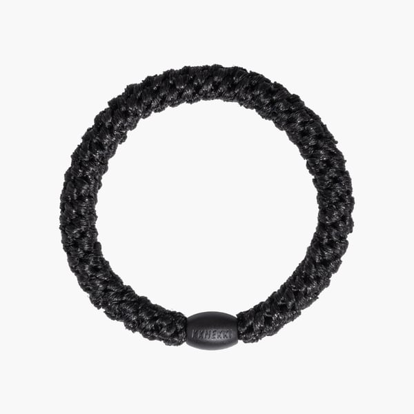 Kknekki black glitter hiuslenkki