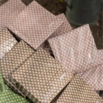 Paperiservetit Medallion fuchsia rose 40x40cm, Chamois  — kuva 2