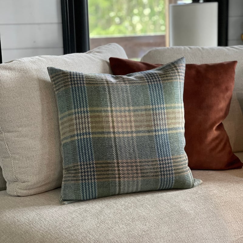 Mulberry Braemar teal Cushion Cover 50x50