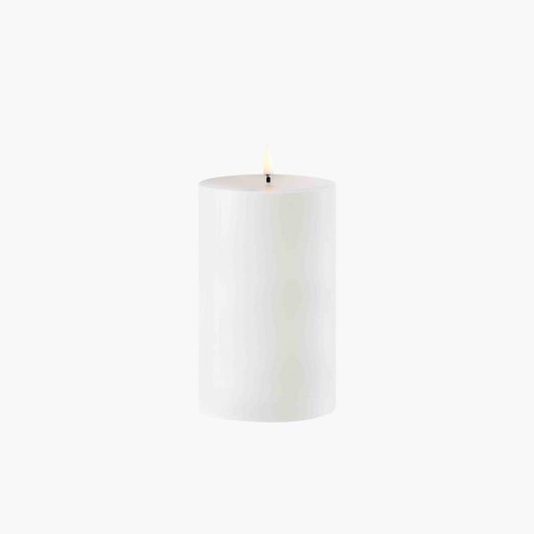 Outdoor LED Pillar Candle white 8,4x15 Uyuni 