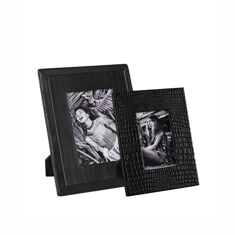 Mendoza Photo Frame M plain black Artwood