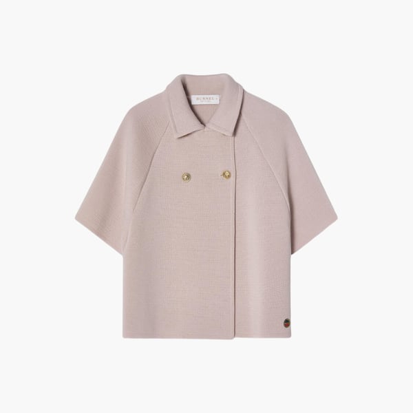 Gertrude cape short light rose, Busnel 