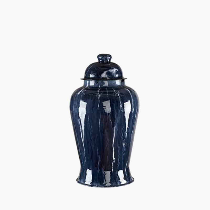 Belmont Metal Urn indigo Artwood 