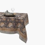 Linen Tablecloth Oriental navy 150x230 Chamois  — kuva 2