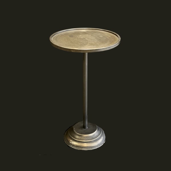 Bistro Small Round Table antique gold Noori Objects 
