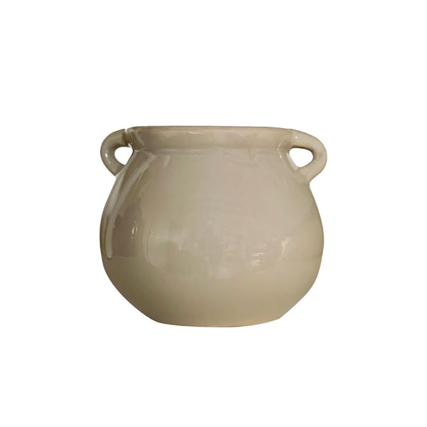 Ceramic Flower Pot taupe 
