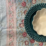 Apple Turquoise -pöytäliina 150x230cm, Chamois — kuva 3