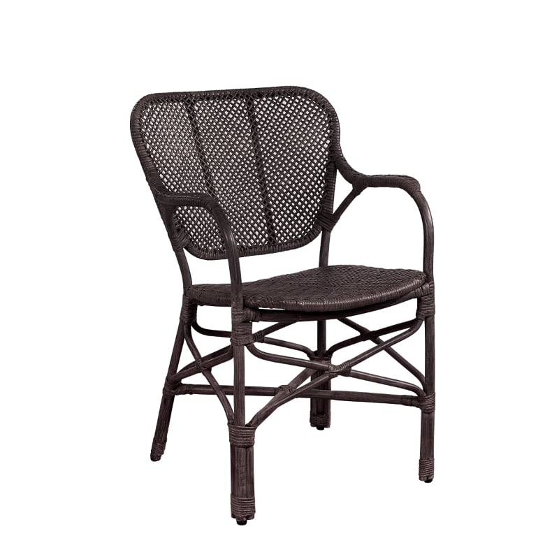 Bistro Dining Armchair brown Artwood