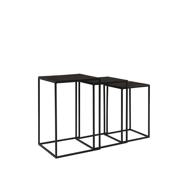 Nova Side Table S/3 black Artwood