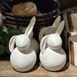 Keraaminen pupu Märta Decoration Small valkoinen — kuva 1