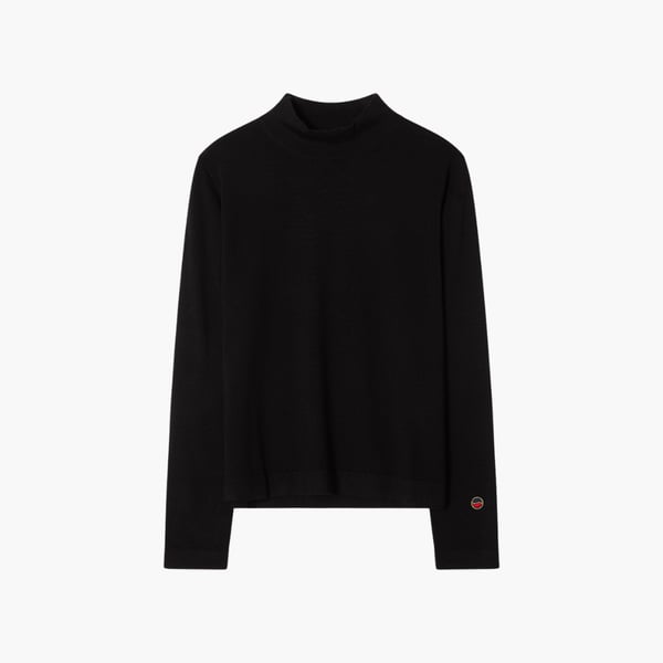 Odette Turtleneck poolo musta Busnel 
