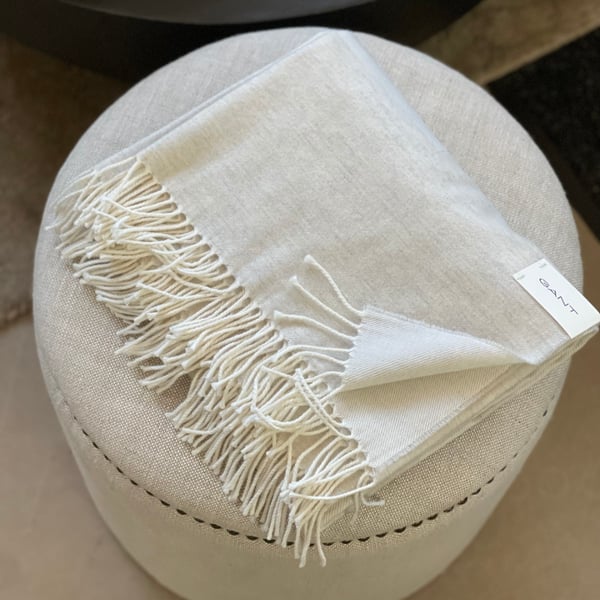 Logo Throw white sand Gant Home 