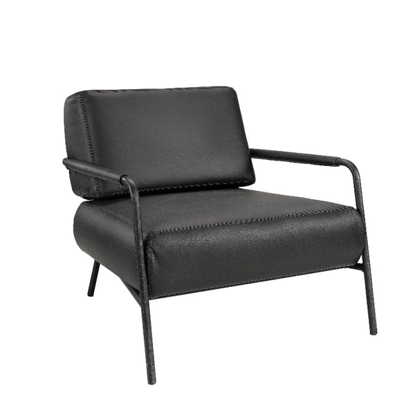 Sinclair Armchair matt black Artwood