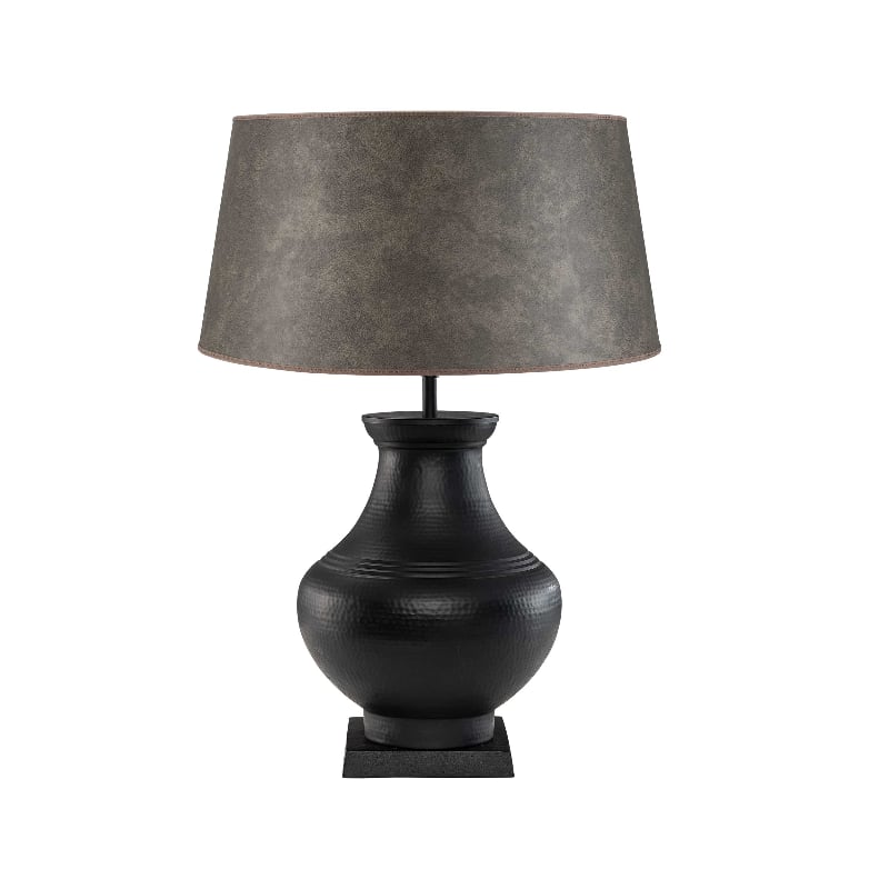 Bergamo Table Lamp Black Artwood