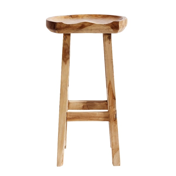Bar Stool Oval Teakroot Muubs