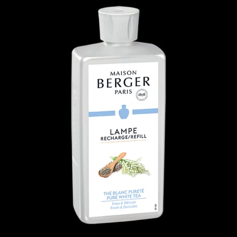 Pure White Tea 500 ml tuoksuneste huoneilmanpuhdistuslamppuun Maison Berger