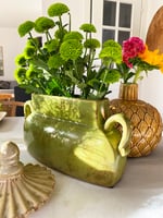 Ceramic Vase vintage green  — kuva 2