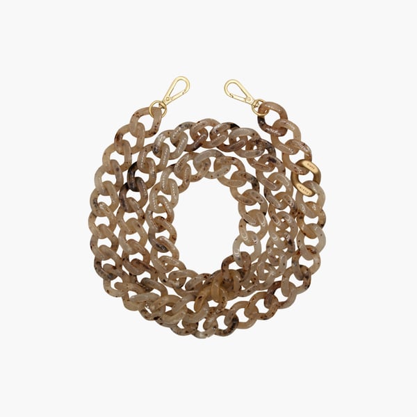 Zoe Phone Chain beige ecaille Louvini Paris 