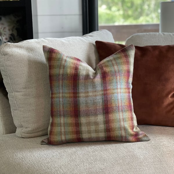 Mulberry Nevis red/stone Cushion Cover 50x50