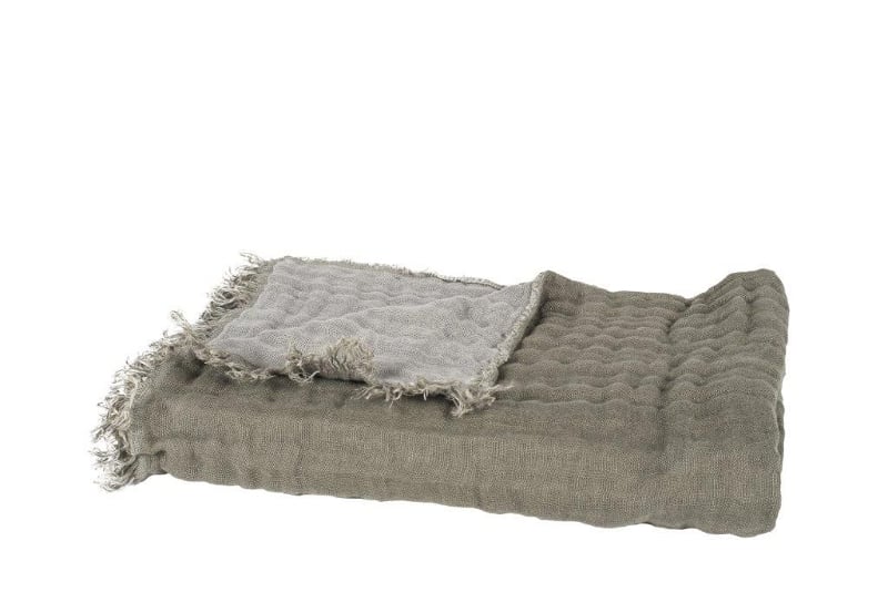 Baya Plaid khaki/beton 135x200, Harmony