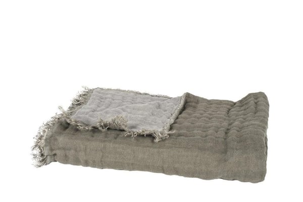 Baya Plaid khaki/beton 135x200, Harmony