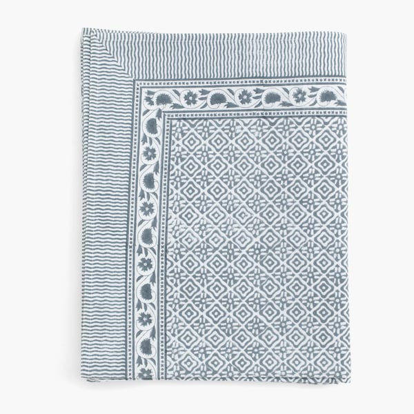 Simmi -pöytäliina 150x350cm True Blue, Chamois