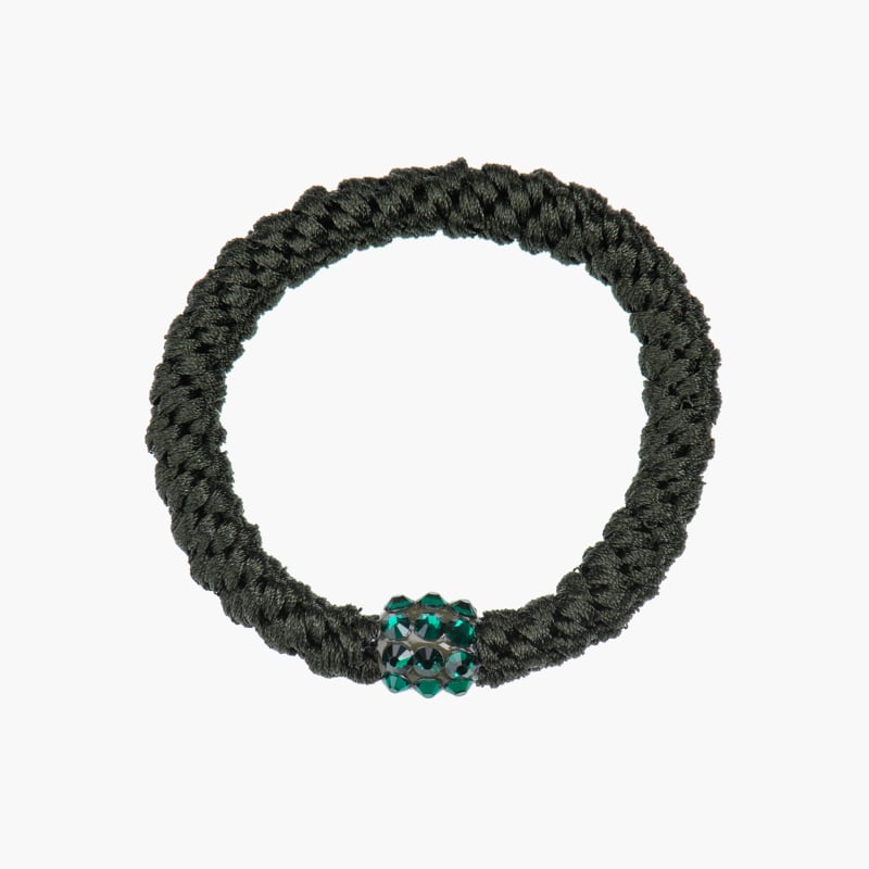 Kknekki Rhinestone bottle green hiuslenkki