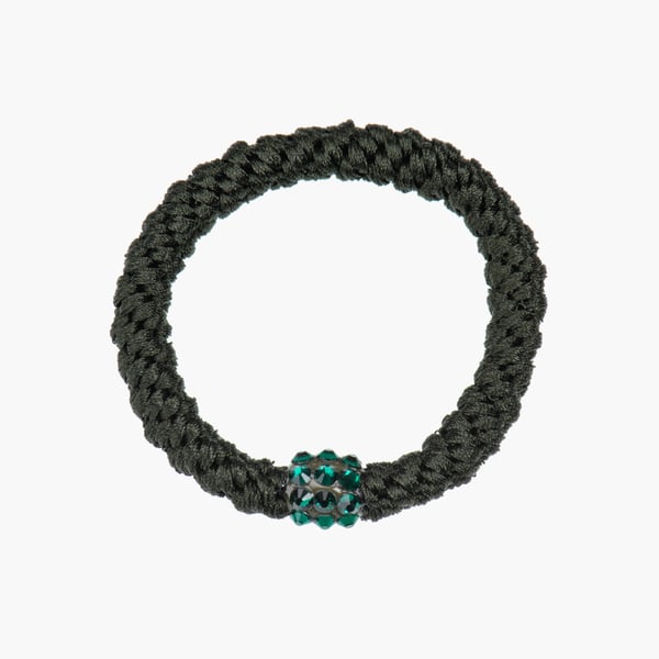 Kknekki Rhinestone bottle green hiuslenkki