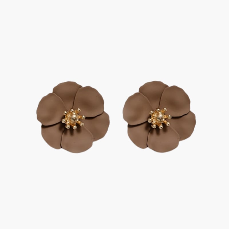 Flower Small-korvakorut light brown, Bow19