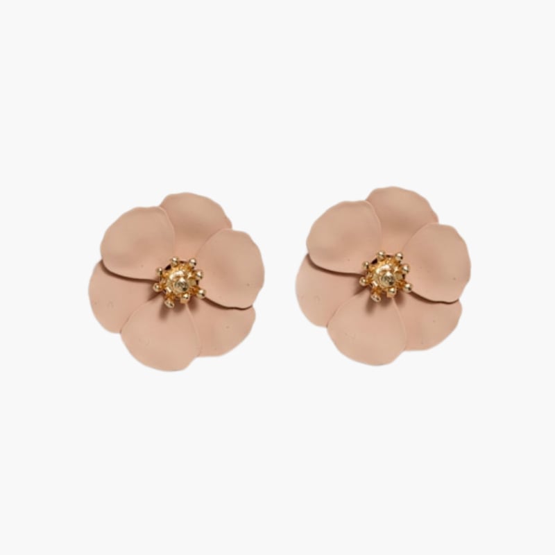 Flower Small-korvakorut nude pink, Bow19