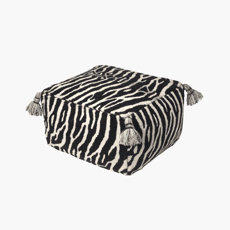 Pouf Zebra black/white Classic Collection