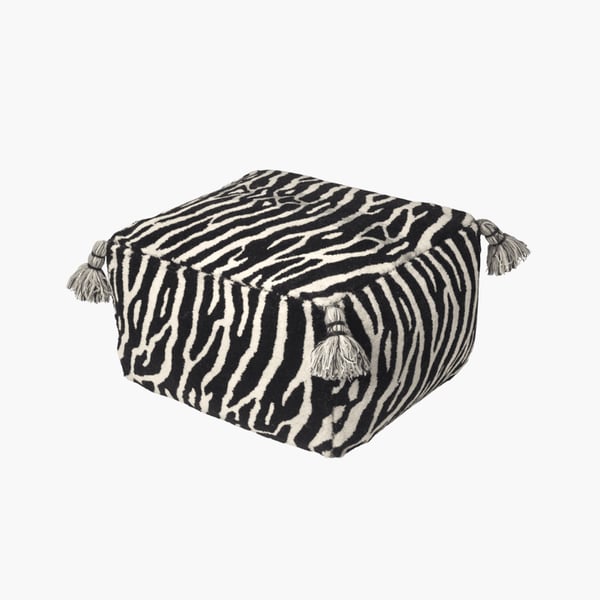 Pouf Zebra black/white Classic Collection