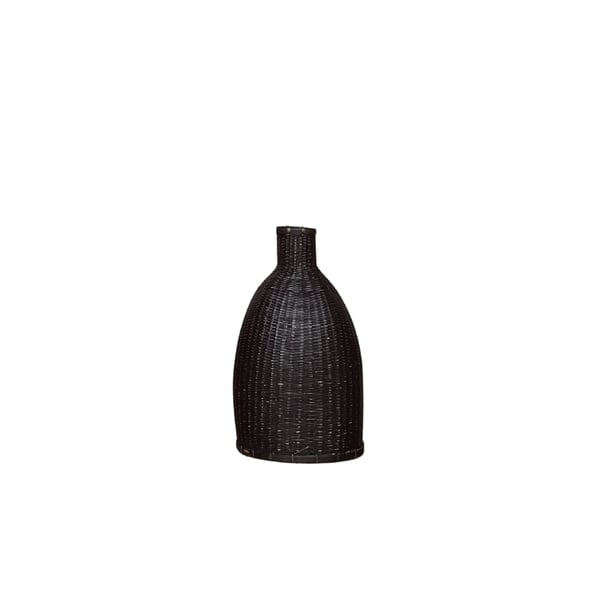 Henny Rattan Seco Bottle S black Noori Objects 