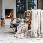 Kid Mohair Throw light taupe  — kuva 3