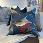 Flying Ducks tyynynpäällinen sininen, Mulberry — kuva 1