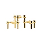STOFF Nagel Candle Stand 3 pieces brass — kuva 3