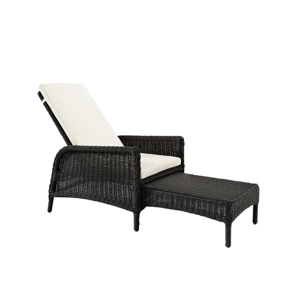 Tampa Sunchair black Incl. Cushion Artwood 